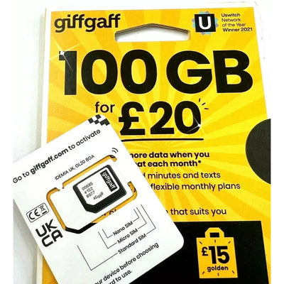 GIFGAFF UK ORIGNAL SIM